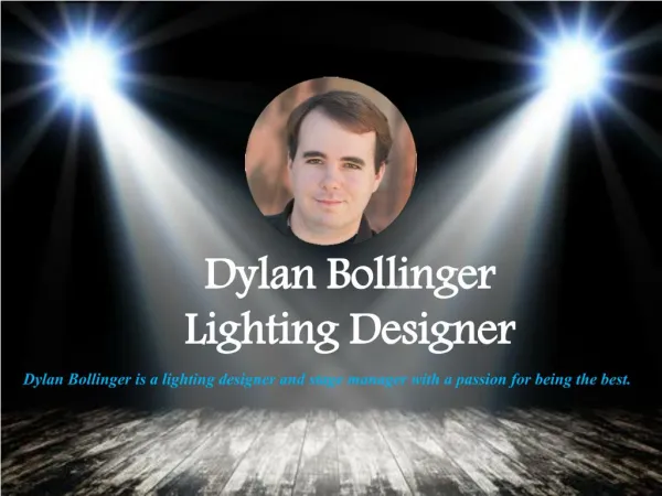 Dylan Bollinger_ Lighting Designer