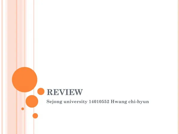 Review Hwang Chi-hyun 14010552 EW1-048