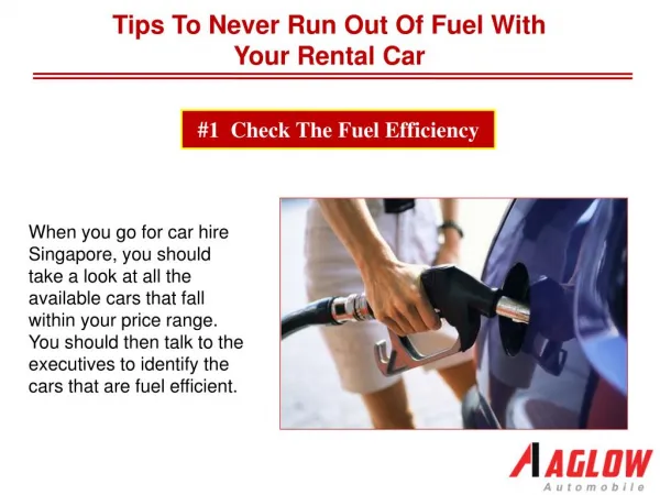 Tips to never run out of fuel with your rental car