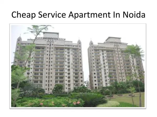 cheap service apartments in noida