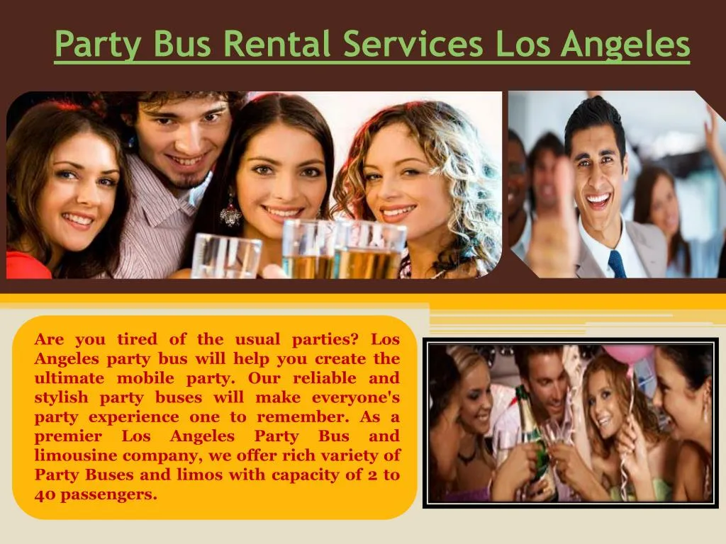 party bus rental services los angeles