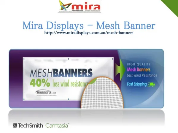 Custom mesh banner is powerful item for outdoor business pr
