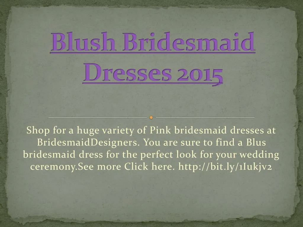 blush bridesmaid dresses 2015