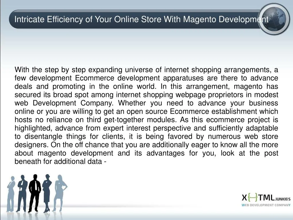 intricate efficiency of your online store with magento development