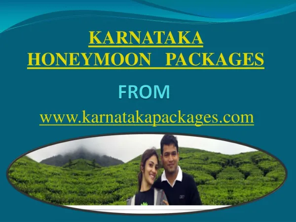 Karnataka Honeymoon Packages