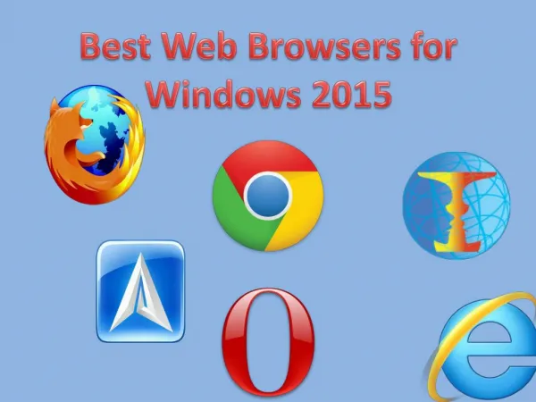 Best Web Browsers for Windows 2015