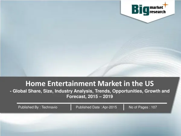 Home Entertainment Market in the US : 2019