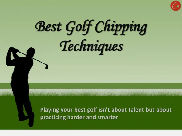 Tips for chipping in golf