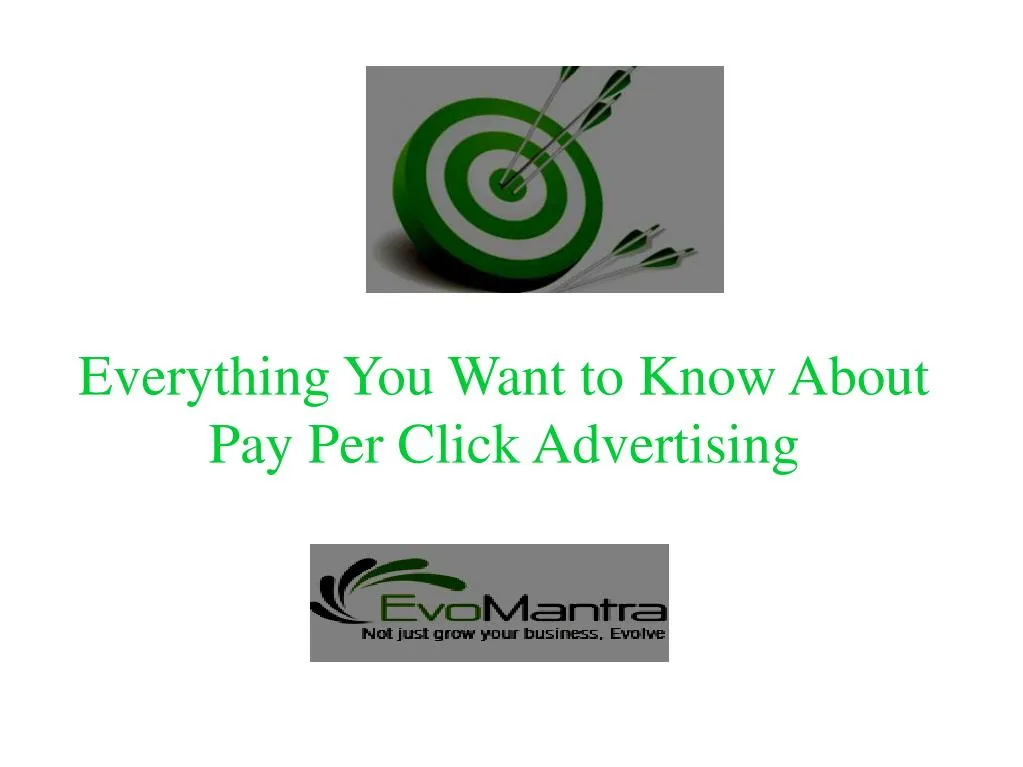 everything you want to know about pay per click advertising