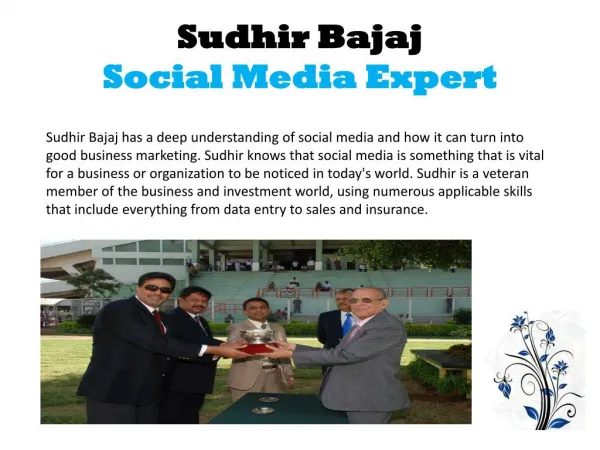 Sudhir Bajaj - Social Media Expert