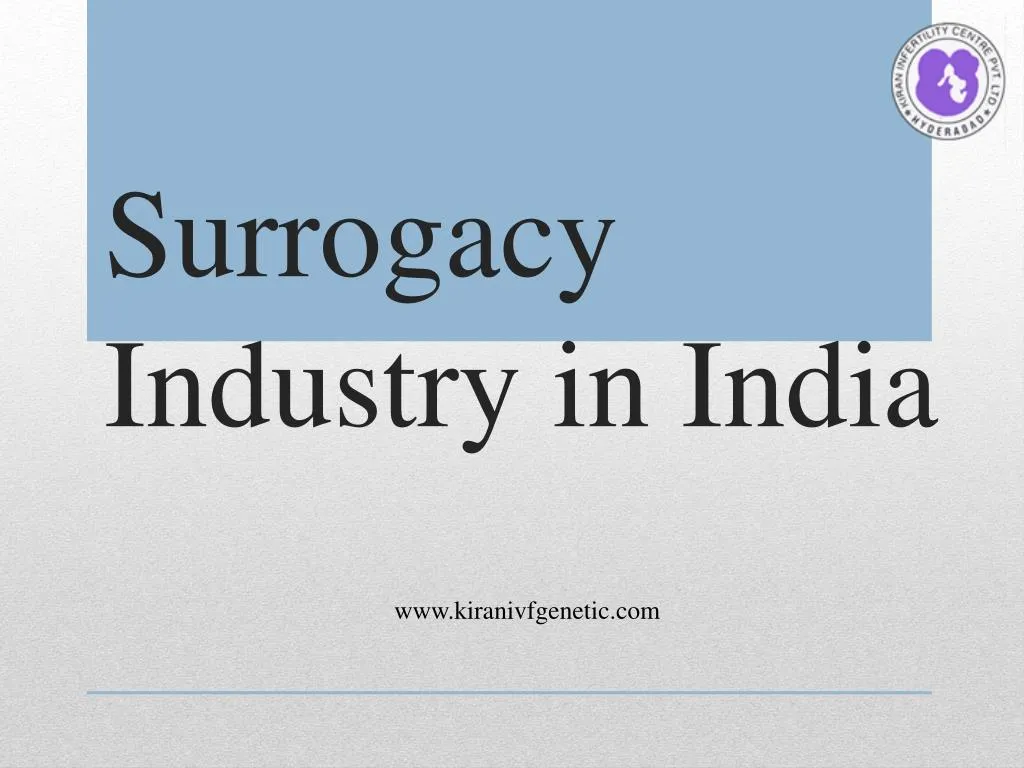 surrogacy industry in india