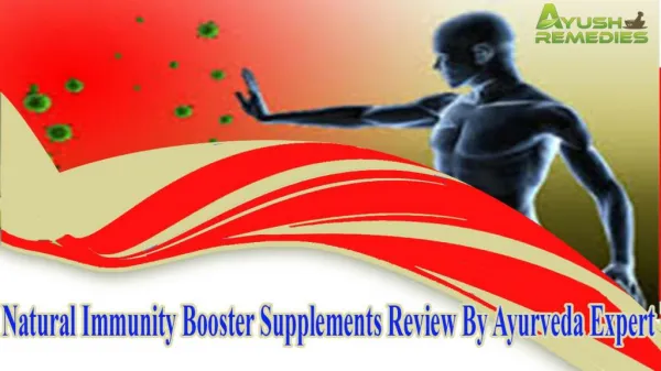 Natural Immunity Booster Supplements Review By Ayurveda Expe