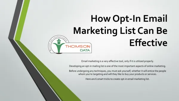 How Opt-In Email Marketing List Can Be Effective