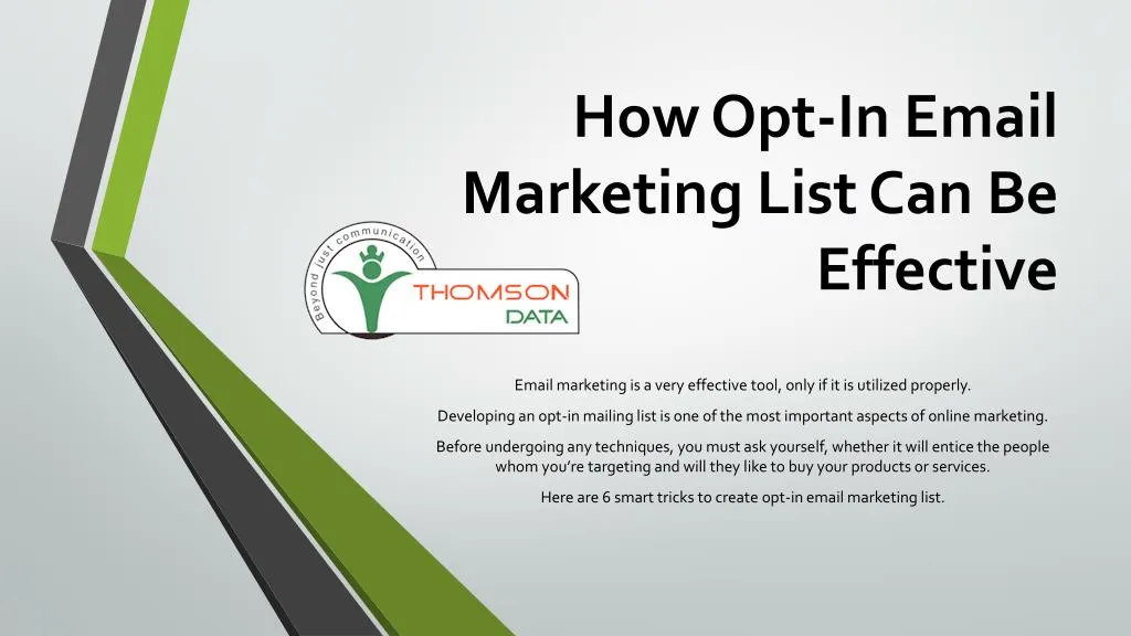 how opt in email marketing list can be effective