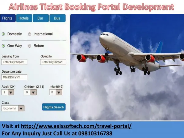 Airlines-Ticket-Booking-Portal-Development
