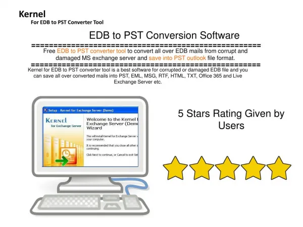 Free EDB to PST Converter Software