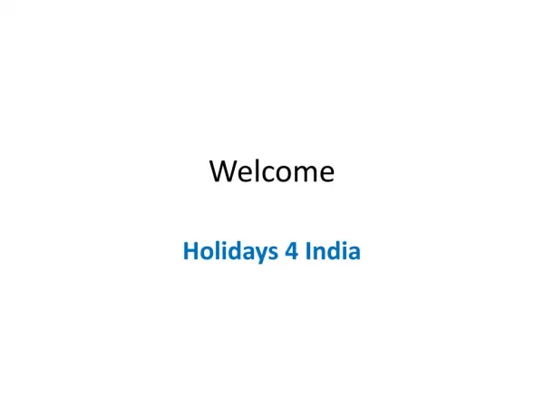 South India Holidays