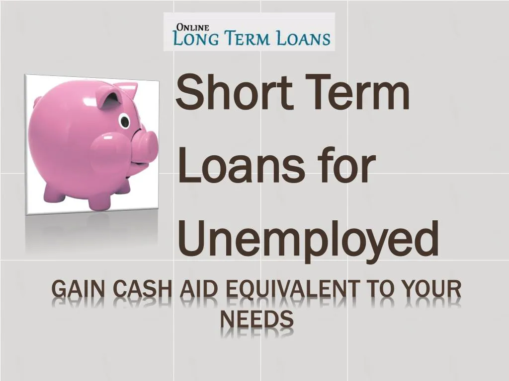 short term loans for unemployed
