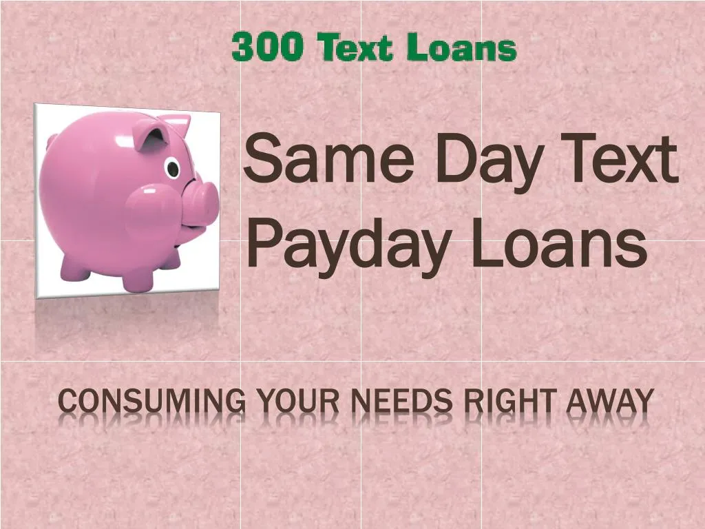 same day text payday loans