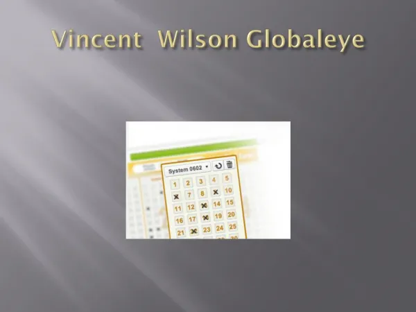 Vincent Wilson Globaleye Success life