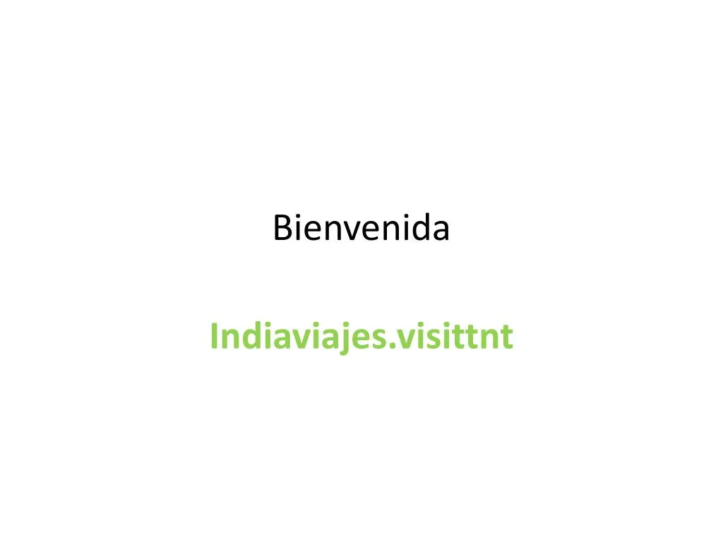 bienvenida