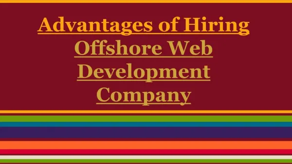 Hiring Offshore Web Development Company!