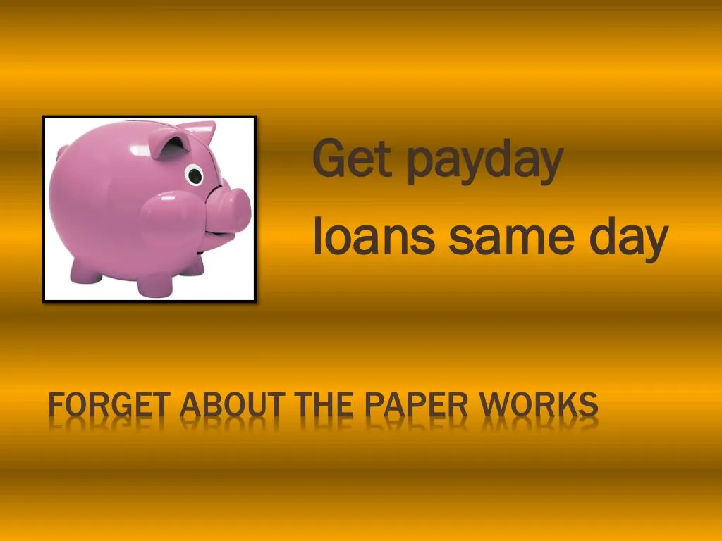 get payday loans same day