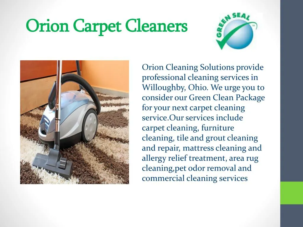 orion carpet cleaners