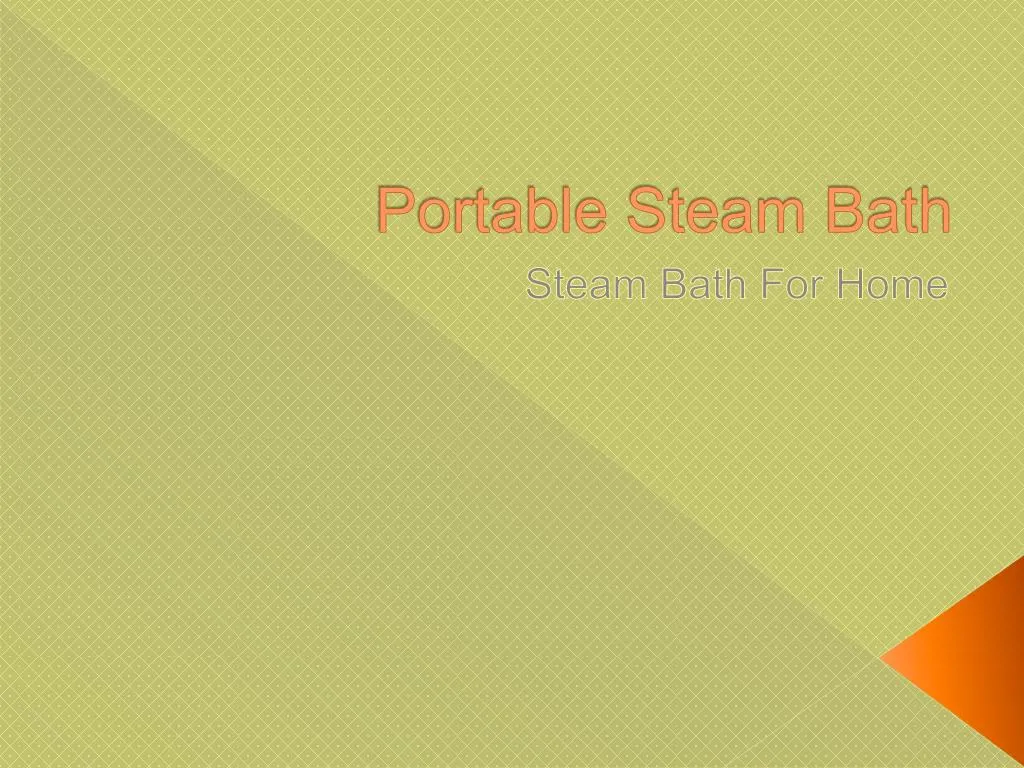 portable steam bath