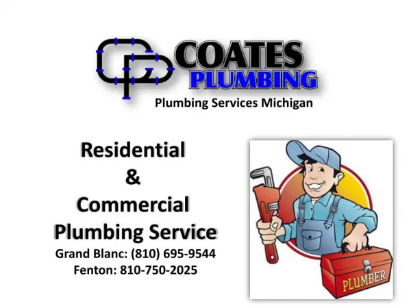 Coates Plumbing ► Michigan Plumbers for Home and Commercial