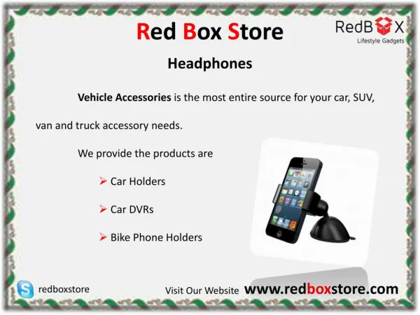 Vehicle Accessories - Red Box Store