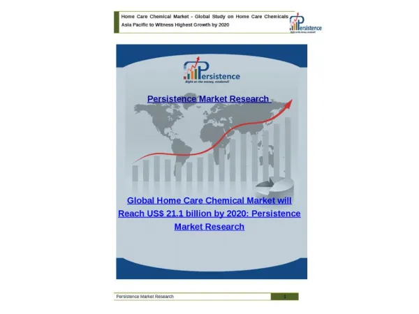 Global Home Care Chemicals Market to 2020