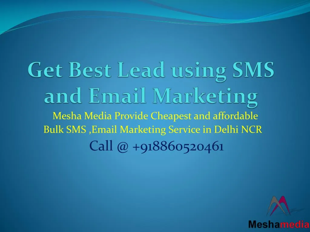 get best lead using sms and email marketing