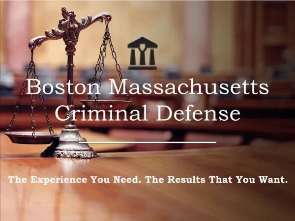 Boston Massachusetts Criminal Defense