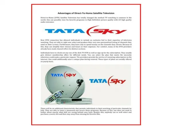 Buy Tata Sky HD Online at Competitive Prices with Great Pack