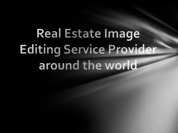 Real Estate Image Editing Service Provider across the world
