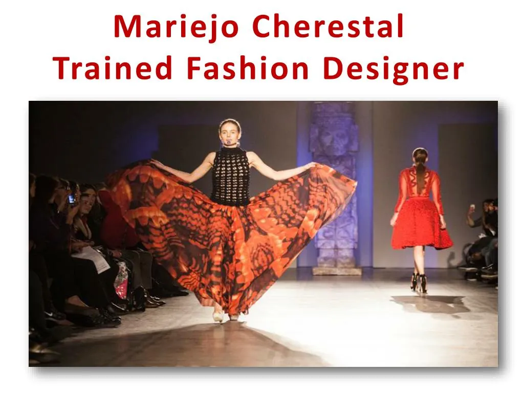 mariejo cherestal trained fashion designer