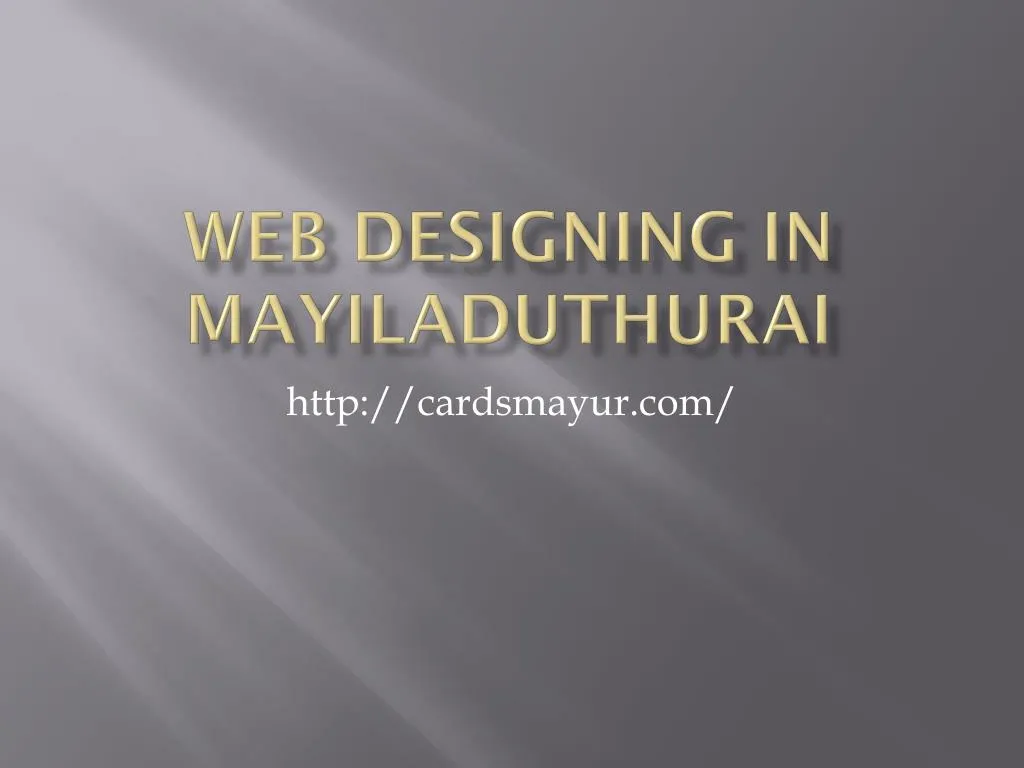 web designing in mayiladuthurai
