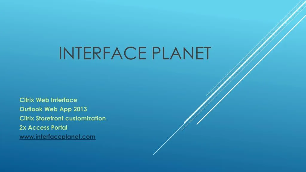 interface planet
