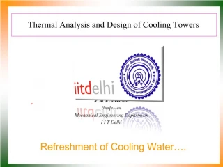 Thermal Analysis and Design of Cooling Towers - slide 1