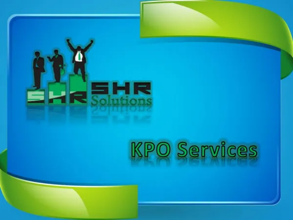 SHR Solution KPO Services Pvt Ltd