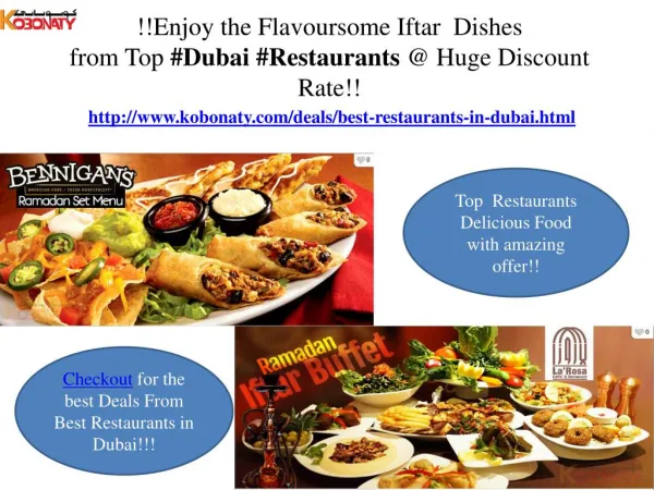 Dubai Restaurants @ cheap price!!