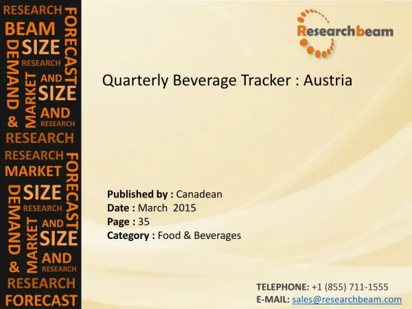 Austria: Quarterly Beverage Tracker Market Analysis, Demand