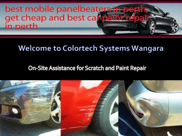 Car Scratch Repair Perth