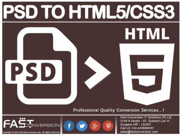 PSD to HTML5/CSS3 – Web Design Conversion Service Psd to htm