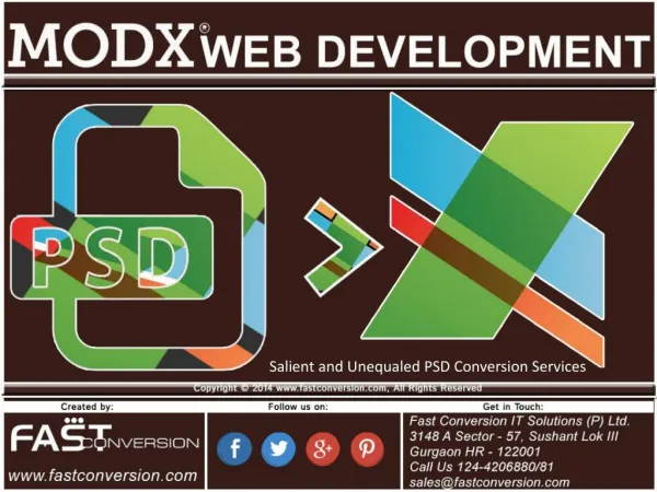 Modx Web Development - PSD to MODX Conversion Service