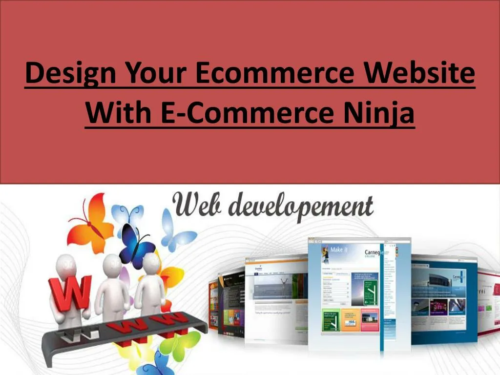 design your ecommerce website with e commerce ninja