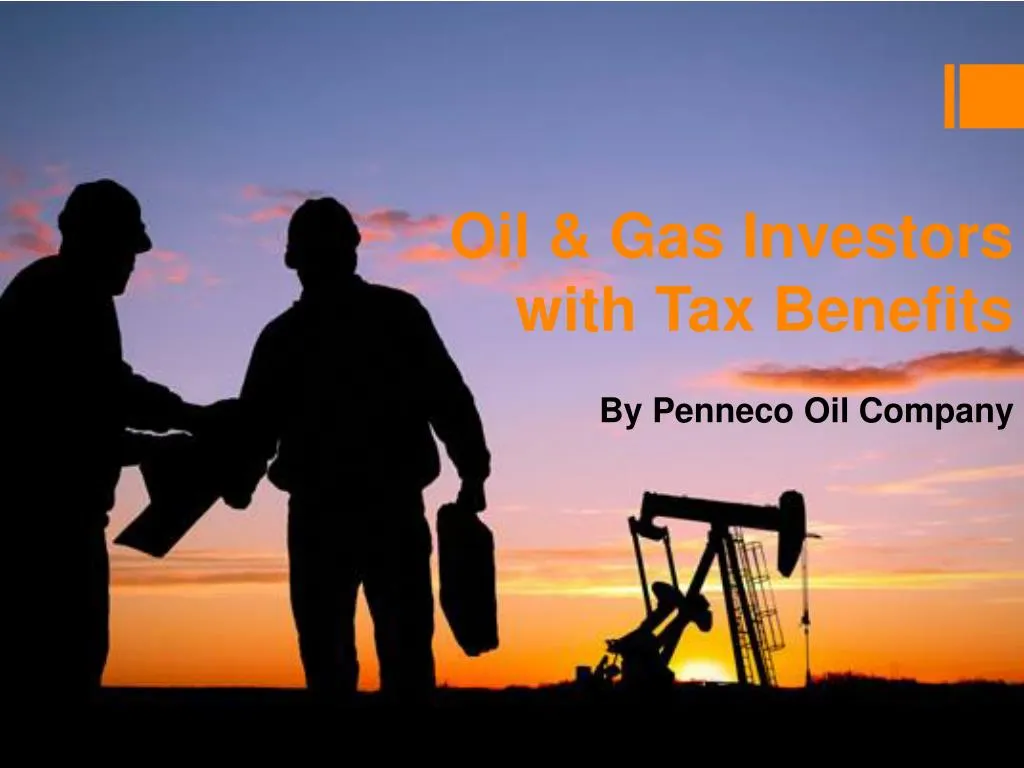 oil gas investors with tax benefits