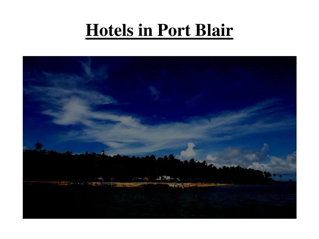 hotels in port blair