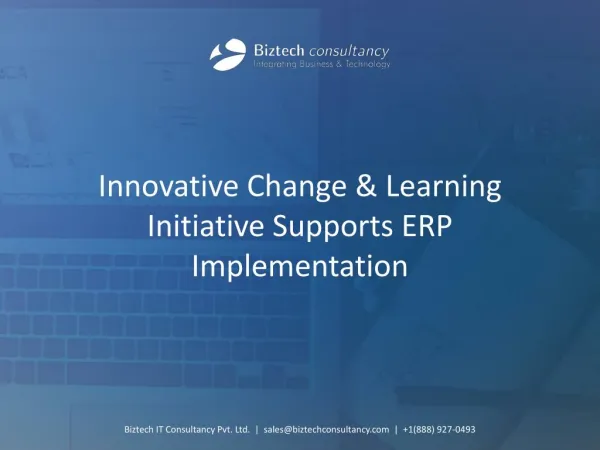 Learning Initiative Supports ERP Implementation